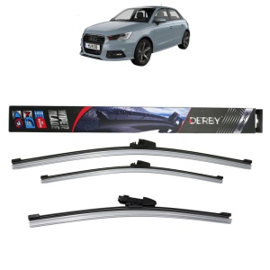 Set 3 stergatoare AUDI A1 Sportback (GBA) din 2018-2021, Derby, din cauciuc siliconat rezistent - Img 1
