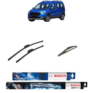 Set 3 stergatoare DACIA DOKKER MPV (KE_) din 2012-2021, Bosch Aerotwin Retrofit, din cauciuc siliconat rezistent