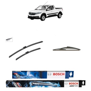 Set 3 stergatoare DACIA DOKKER Pickup din 2014-2021, Bosch Aerotwin, din cauciuc siliconat rezistent