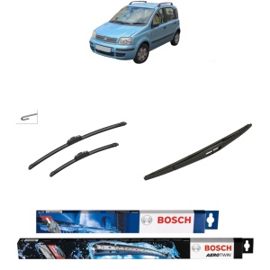 Set 3 stergatoare FIAT PANDA Hatchback Van (169_) din 2004-2011, Bosch Aerotwin Retrofit, din cauciuc siliconat rezistent