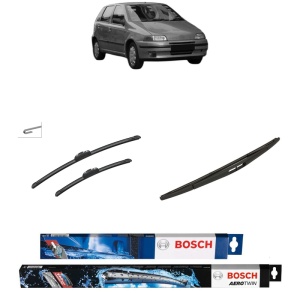 Set 3 stergatoare FIAT PUNTO (176_) din 1993-1999, Bosch Aerotwin Retrofit, din cauciuc siliconat rezistent