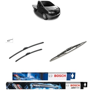 Set 3 stergatoare HYUNDAI H-1 Platform/Chassis din 2000-2006, Bosch Aerotwin Retrofit, din cauciuc siliconat rezistent