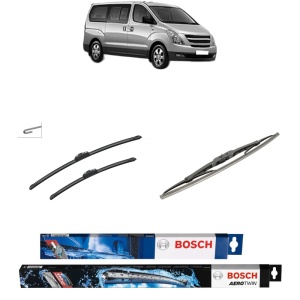 Set 3 stergatoare HYUNDAI H-1 / STAREX Bus (A1) din 1997-2007, Bosch Aerotwin Retrofit, din cauciuc siliconat rezistent