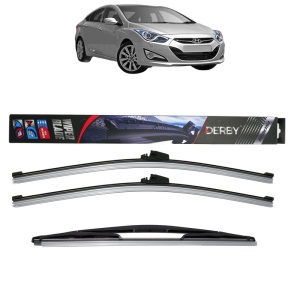 Set 3 stergatoare HYUNDAI i40 I (VF) din 2012-2019, Derby, din cauciuc siliconat rezistent - Img 1