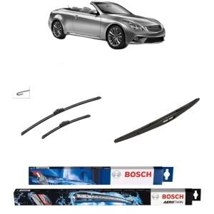 Set 3 stergatoare INFINITI G Convertible din 2010, Bosch Aerotwin Retrofit, din cauciuc siliconat rezistent