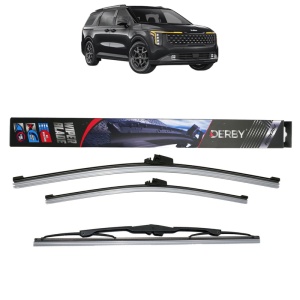 Set 3 stergatoare KIA CARNIVAL I (UP, FL) din 1999-2001, Derby Retro Truck, din cauciuc siliconat rezistent