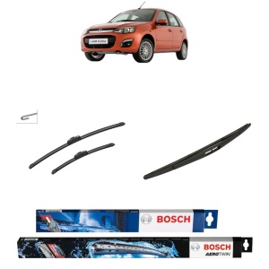 Set 3 stergatoare LADA KALINA II Hatchback (2192_) din 2013-2018, Bosch Aerotwin Retrofit, din cauciuc siliconat rezistent