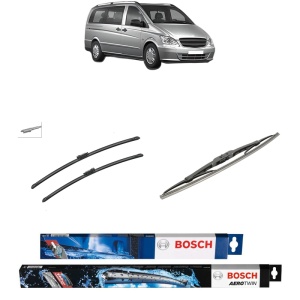 Set 3 stergatoare MERCEDES-BENZ VITO Bus (W639) din 2003-2014, Bosch Aerotwin, din cauciuc siliconat rezistent