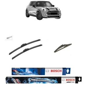 Set 3 stergatoare MINI MINI (F56) din 2013-2019, Bosch Aerotwin Retrofit, din cauciuc siliconat rezistent