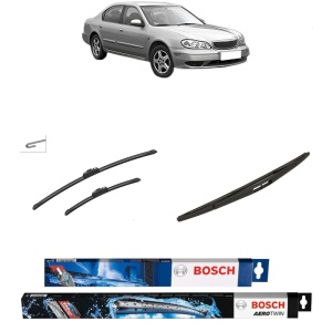 Set 3 stergatoare NISSAN MAXIMA / MAXIMA QX V (A33) din 2000-2003, Bosch Aerotwin Retrofit, din cauciuc siliconat rezistent