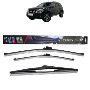 Set 3 stergatoare NISSAN TERRANO (D10) din 2014-2015, Derby, din cauciuc siliconat rezistent