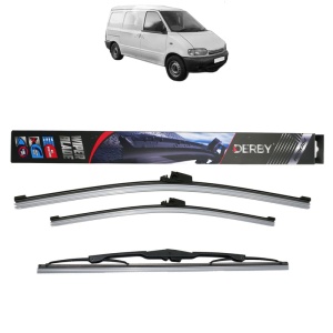 Set 3 stergatoare NISSAN VANETTE CARGO Van (HC 23) din 1994-2002, Derby Retro Truck, din cauciuc siliconat rezistent