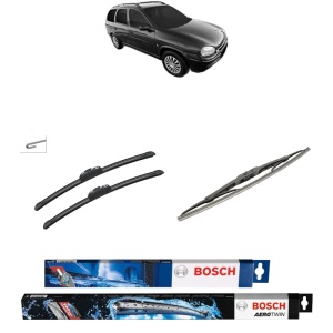 Set 3 stergatoare OPEL CORSA B Estate (S93) din 1999-2002, Bosch Aerotwin Retrofit, din cauciuc siliconat rezistent