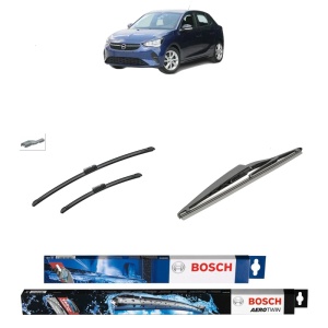 Set 3 stergatoare OPEL CORSA F Hatchback Van din 2019, Bosch Aerotwin, din cauciuc siliconat rezistent