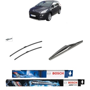 Set 3 stergatoare PEUGEOT 3008 I MPV (0U_) din 2009-2016, Bosch Aerotwin, din cauciuc siliconat rezistent