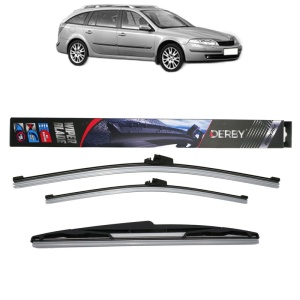 Set 3 stergatoare RENAULT LAGUNA II Grandtour (KG0/1_) din 2001-2007, Derby, din cauciuc siliconat rezistent