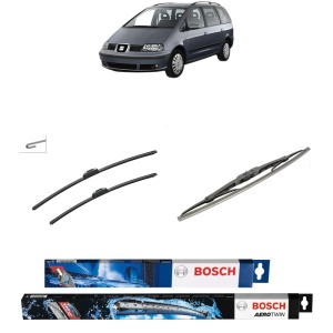 Set 3 stergatoare SEAT ALHAMBRA (7V8, 7V9) din 1996-2010, Bosch Aerotwin Retrofit, din cauciuc siliconat rezistent