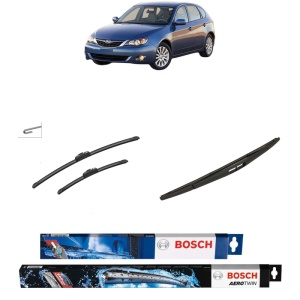 Set 3 stergatoare SUBARU IMPREZA Hatchback (GR, GH, G3) din 2007-2013, Bosch Aerotwin Retrofit, din cauciuc siliconat rezistent