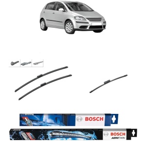 Set 3 stergatoare VOLKSWAGEN GOLF PLUS V (5M1, 521) din 2004-2013, Bosch Aerotwin Multi, din cauciuc siliconat rezistent