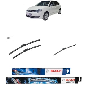 Set 3 stergatoare VOLKSWAGEN POLO VIVO Hatchback (6S1, 6S3) din 2010-2019, Bosch Aerotwin Retrofit, din cauciuc siliconat rezistent