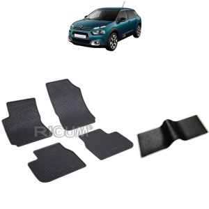 Set 5 covorase auto CITROEN C4 CACTUS I din 08.2014 - 03.2018, cu covoras tunel median, Caroserie SUV