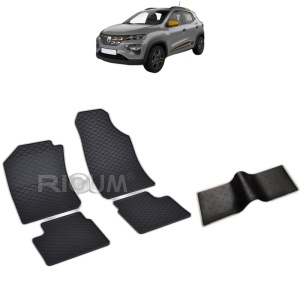 Set 5 covorase auto DACIA SPRING ELECTRIC din 03.2021 - 2026, cu covoras tunel median, Caroserie SUV
