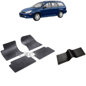 Set 5 covorase auto FORD FOCUS I din 1998 - 2004, cu covoras tunel median, Caroserie COMBI