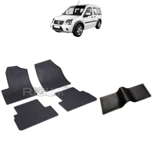 Set 5 covorase auto FORD TOURNEO CONNECT I din 2002 - 2013, cu covoras tunel median, Caroserie VAN 5 LOCURI