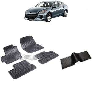 Set 5 covorase auto MAZDA 3 II din 05.2009 - 08.2013, cu covoras tunel median, Caroserie SEDAN