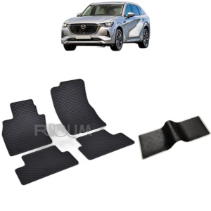 Set 5 covorase auto MAZDA CX -60 PHEV din 08.2022 - 2026, cu covoras tunel median, Caroserie SUV