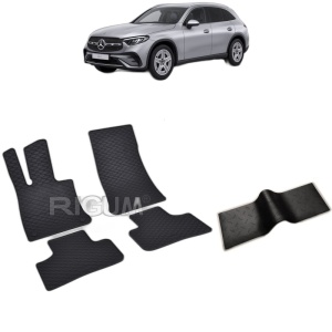 Set 5 covorase auto MERCEDES GLC X254 din 07.2022 - 2026, cu covoras tunel median, Caroserie SUV
