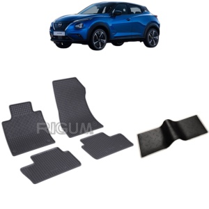 Set 5 covorase auto NISSAN JUKE II HYBRID din 06.2022 - 2026, cu covoras tunel median, Caroserie SUV