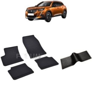 Set 5 covorase auto PEUGEOT 2008 E- II din 08.2020 - 2026, cu covoras tunel median, Caroserie SUV