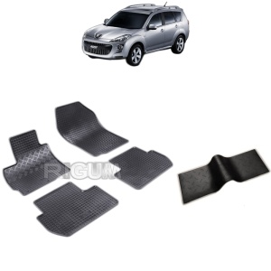 Set 5 covorase auto PEUGEOT 4007 din 03.2007 - 08.2012, cu covoras tunel median, Caroserie SUV