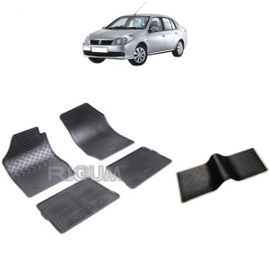 Set 5 covorase auto RENAULT SYMBOL I din 2001 - 2008, cu covoras tunel median, Caroserie SEDAN