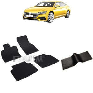 Set 5 covorase auto VOLKSWAGEN ARTEON din 06.2017 - 2026, cu covoras tunel median, Caroserie SEDAN