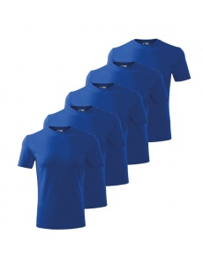 Set 5 Tricouri pentru copii albastru regal din bumbac 100%, calitate P72 - Img 5