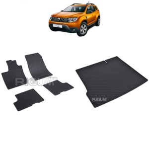 Set Covorase Auto Si Tavita Portbagaj DACIA DUSTER II din 01.2018 - 05.2024, caroserie suv, 4X2