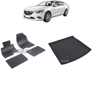 Set Covorase Auto Si Tavita Portbagaj MAZDA 6 III din 01.2013 - 2026, caroserie combi,