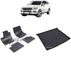 Set Covorase Auto Si Tavita Portbagaj MERCEDES ML W166 din 11.2011 - 05.2015, caroserie suv,