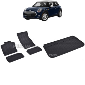 Set Covorase Auto Si Tavita Portbagaj MINI COOPER III F56 din 03.2014 - 02.2024, caroserie hatchback, 3 USI, PORTBAGAJ INFERIOR SI SUPERIOR