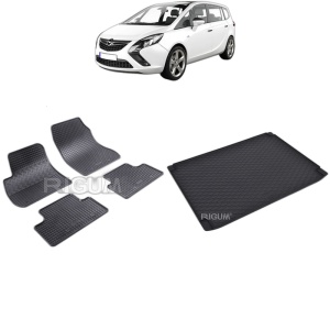 Set Covorase Auto Si Tavita Portbagaj OPEL ZAFIRA C din 01.2012 - 07.2019, caroserie van 5 locuri, 5 LOCURI