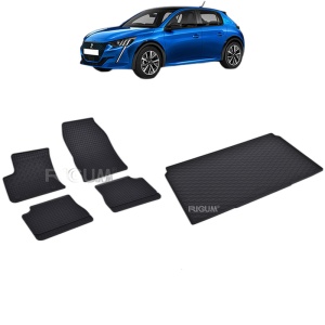 Set Covorase Auto Si Tavita Portbagaj PEUGEOT 208 E- II din 01.2020 - 2026, caroserie hatchback,