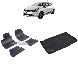 Set Covorase Auto Si Tavita Portbagaj RENAULT CLIO IV din 10.2012 - 08.2019, caroserie hatchback,