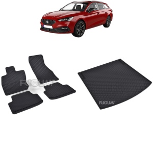 Set Covorase Auto Si Tavita Portbagaj SEAT LEON IV MHEV din 2020 - 2026, caroserie combi, PORTBAGAJ INFERIOR SI SUPERIOR