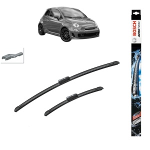 Set stergatoare auto ABARTH 500 / 595 / 695 din 2008-2016, Bosch Aerotwin, din cauciuc siliconat rezistent