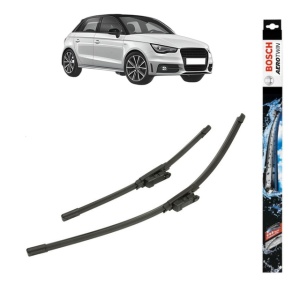 Set stergatoare auto AUDI A1 Sportback (8XA, 8XF) din 2011-2018, Bosch Aerotwin, din cauciuc siliconat rezistent