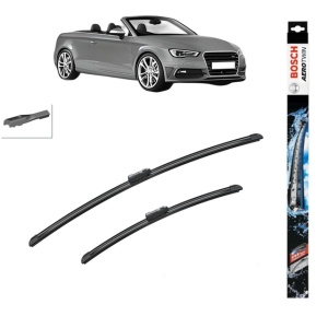 Set stergatoare auto AUDI A3 Convertible (8V7, 8VE) din 2013-2020, Bosch Aerotwin, din cauciuc siliconat rezistent - Img 1