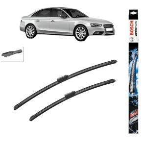 Set stergatoare auto AUDI A4 B8 (8K2) din 2007-2015, Bosch Aerotwin, din cauciuc siliconat rezistent