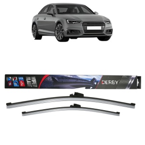 Set stergatoare auto AUDI A4 B9 (8W2, 8WC) din 2015-2021, Derby, din cauciuc siliconat rezistent